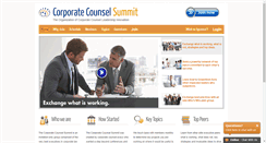 Desktop Screenshot of corporatecounselsummit.org